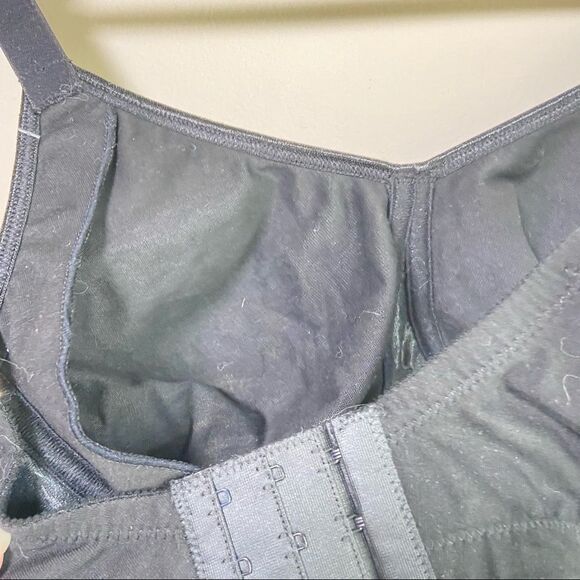 NWT Grenier Lingerie Unlined No Wire High Support Bra Black Size 34F - Picture 6 of 9